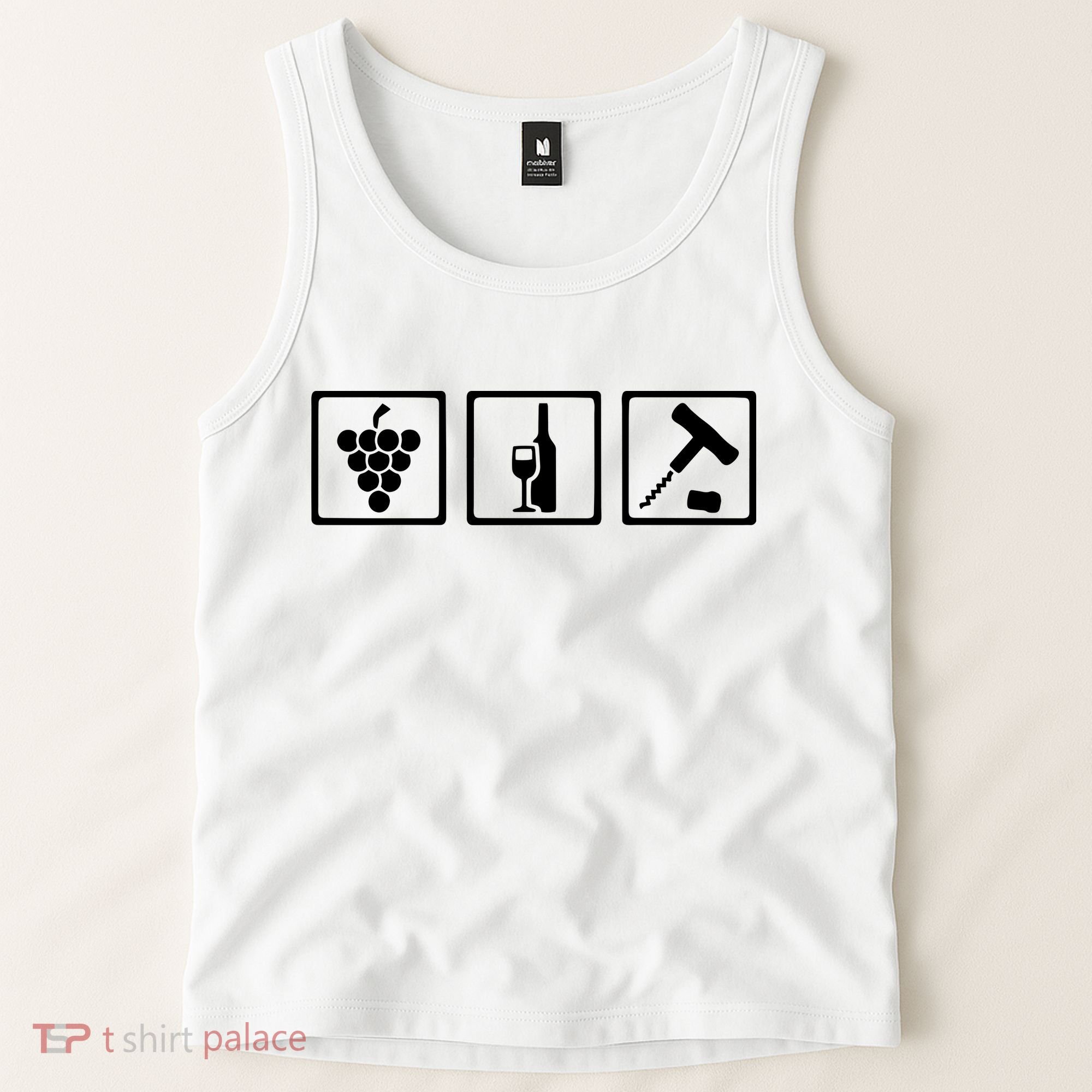 Vintner Wine Grapes Corkscrewv Tank Top