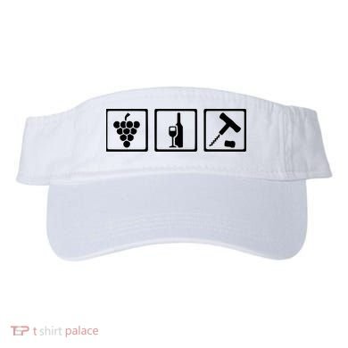 Vintner Wine Grapes Corkscrewv Visor