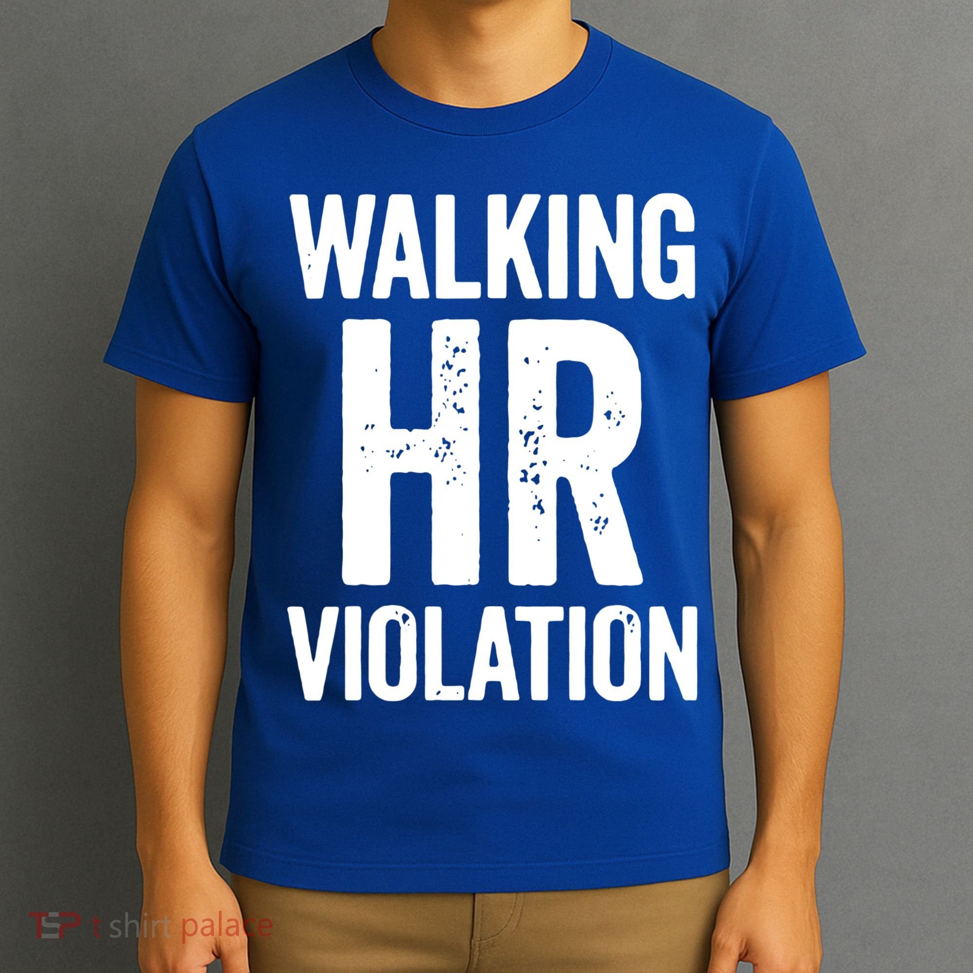 Vintage Walking HR Violation HR Human Resources Nightmare T-Shirt