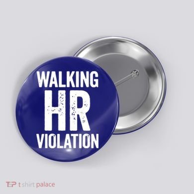 Vintage Walking HR Violation HR Human Resources Nightmare Button