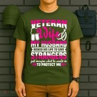 Veteran Wife Husband Soldier Saying For Military T-Shirt thumb 6