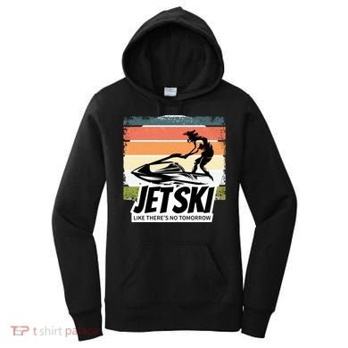 Vintage Water Jet Ski Fun Beach Retro Jet Ski Gift Women's Hoodie
