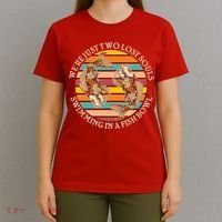 Vintage We're Just Two Lost Souls Swimming In A Fish Bowl Koi Fish T-Shirt thumb 4