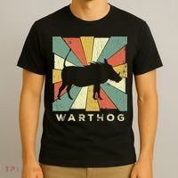 Vintage Warthog Lover Retro Style Animal T-Shirt thumb 3