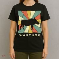 Vintage Warthog Lover Retro Style Animal T-Shirt thumb 4