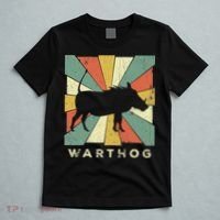 Vintage Warthog Lover Retro Style Animal T-Shirt thumb 5