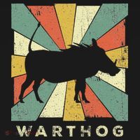 Vintage Warthog Lover Retro Style Animal T-Shirt thumb 7