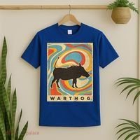 Vintage Warthog Lover Animal Retro Style Funny Gift T-Shirt thumb 2