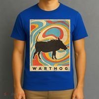 Vintage Warthog Lover Animal Retro Style Funny Gift T-Shirt thumb 3