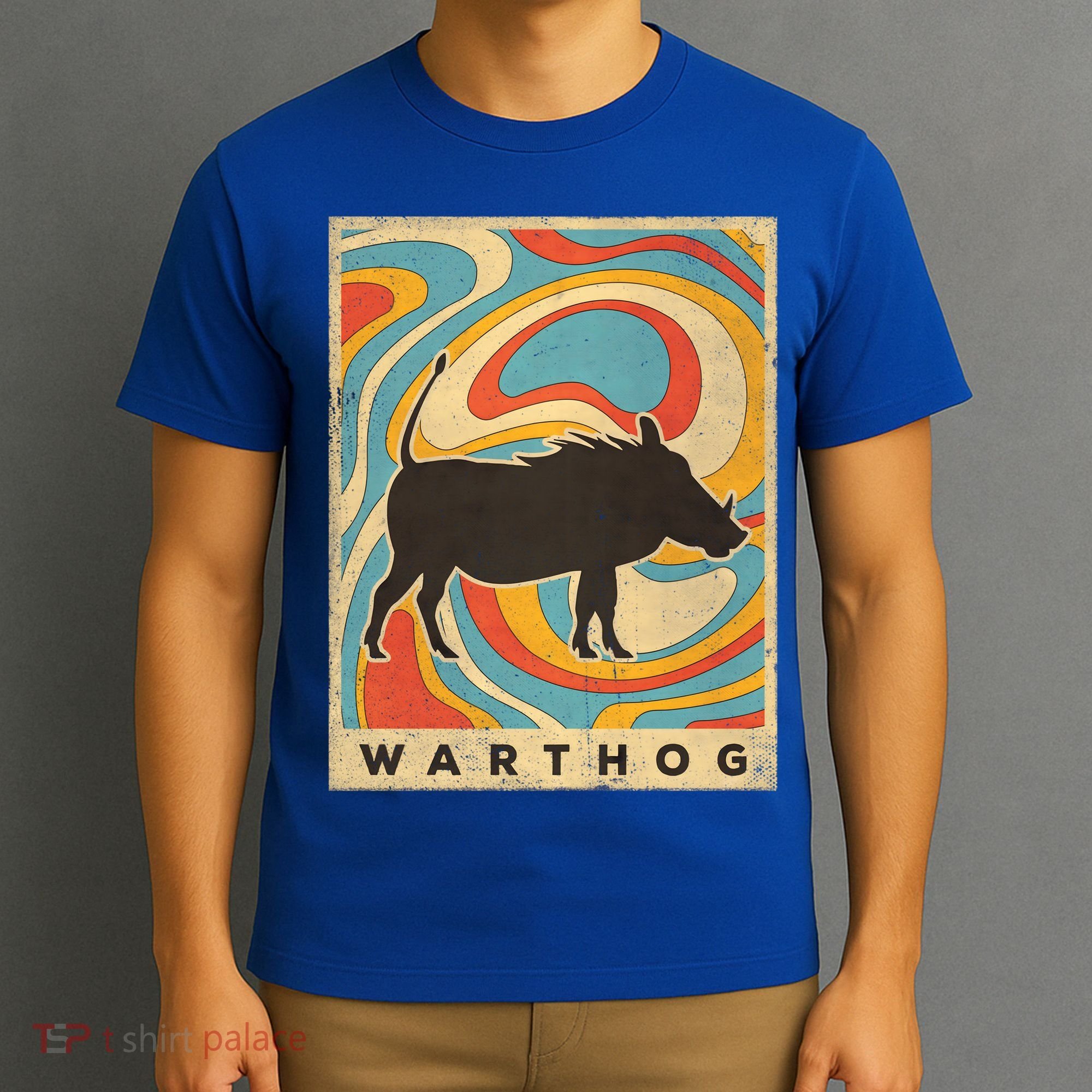 Vintage Warthog Lover Animal Retro Style Funny Gift T-Shirt