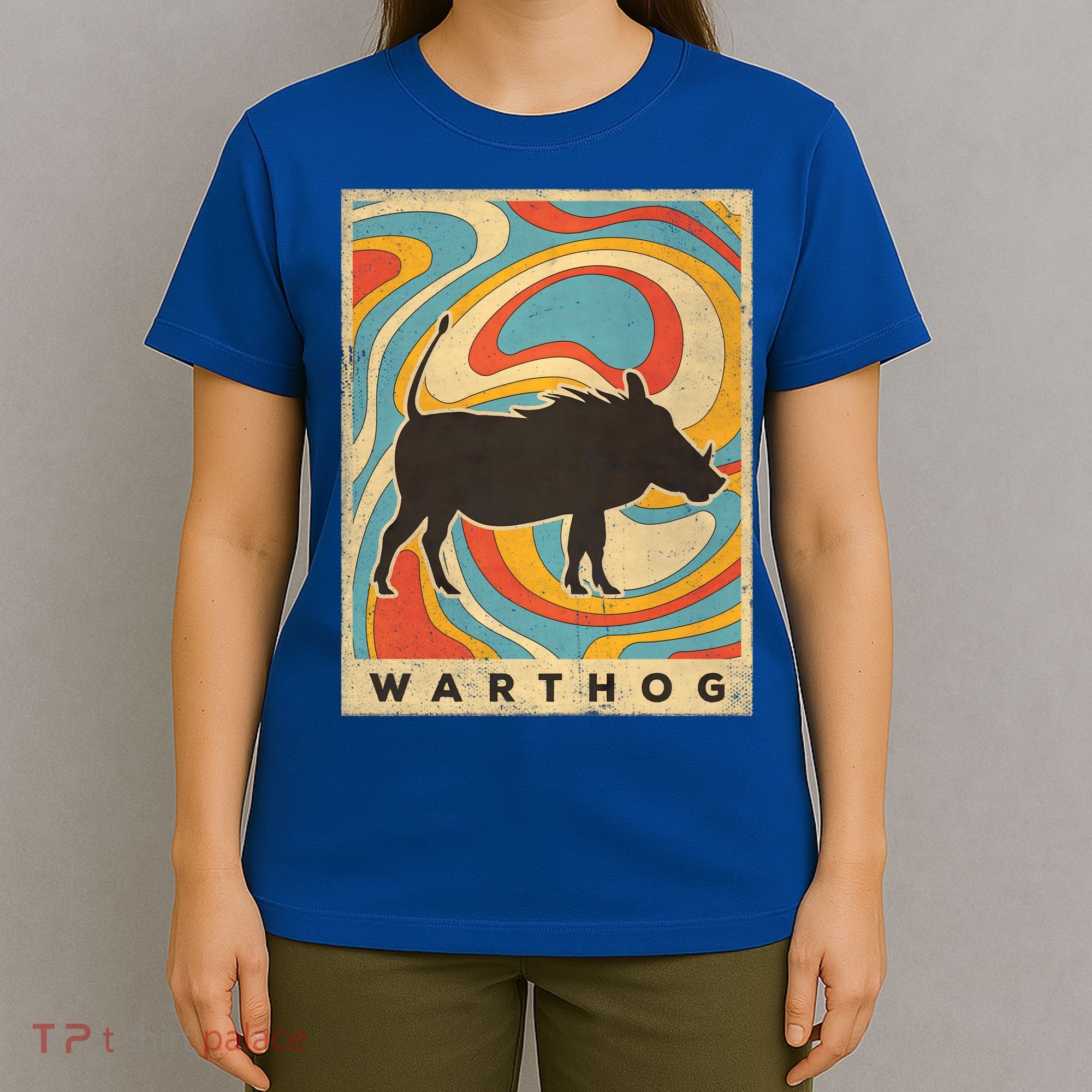 Vintage Warthog Lover Animal Retro Style Funny Gift T-Shirt