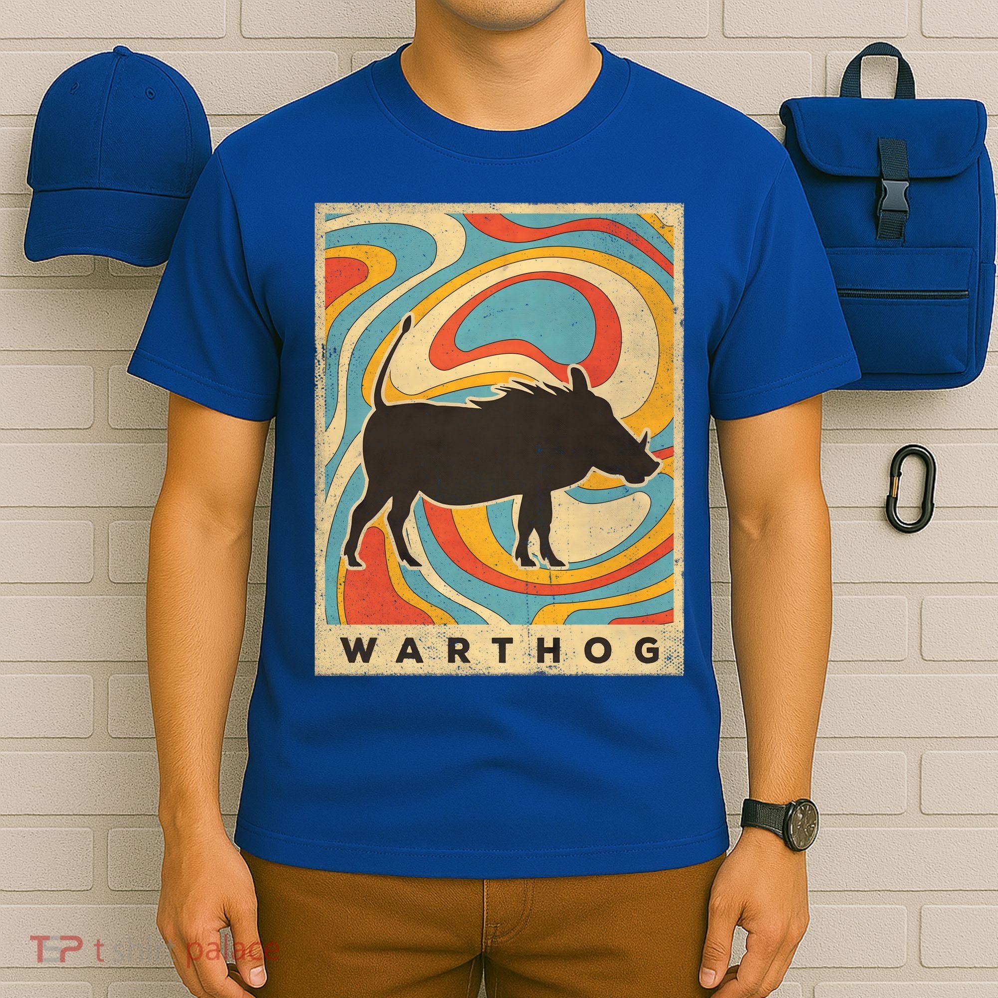 Vintage Warthog Lover Animal Retro Style Funny Gift T-Shirt