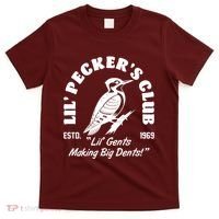 Vintage Woodpecker Lil Peckers Club Estd 1969 Lil Gents Making Big Dents T-Shirt thumb 0