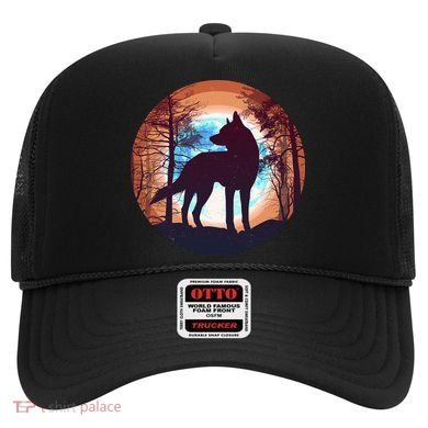 Vintage Wolf Moon Forest Hat