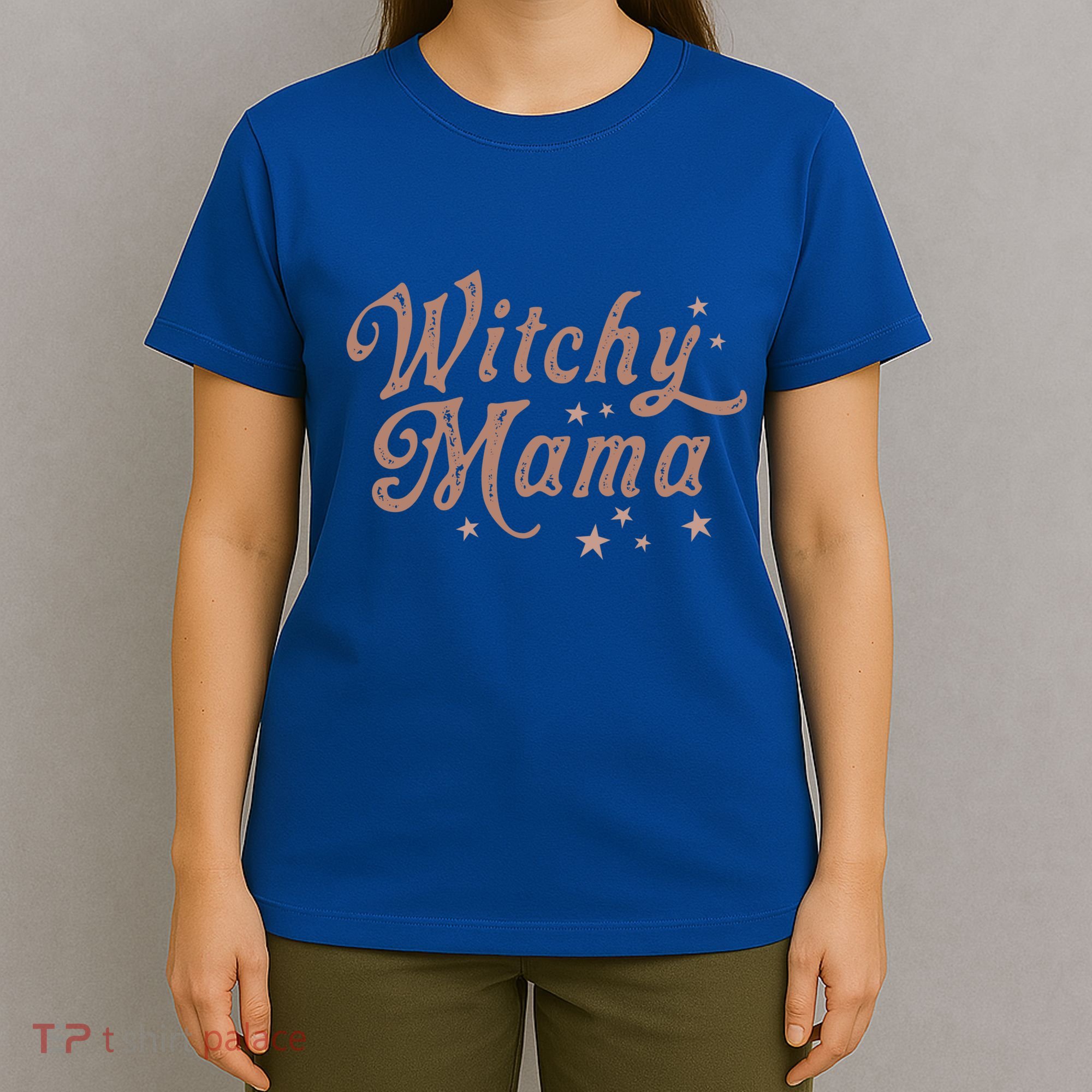 Vintage Witchy Mama Halloween Spooky Mom Witch Aesthetic Gift T-Shirt
