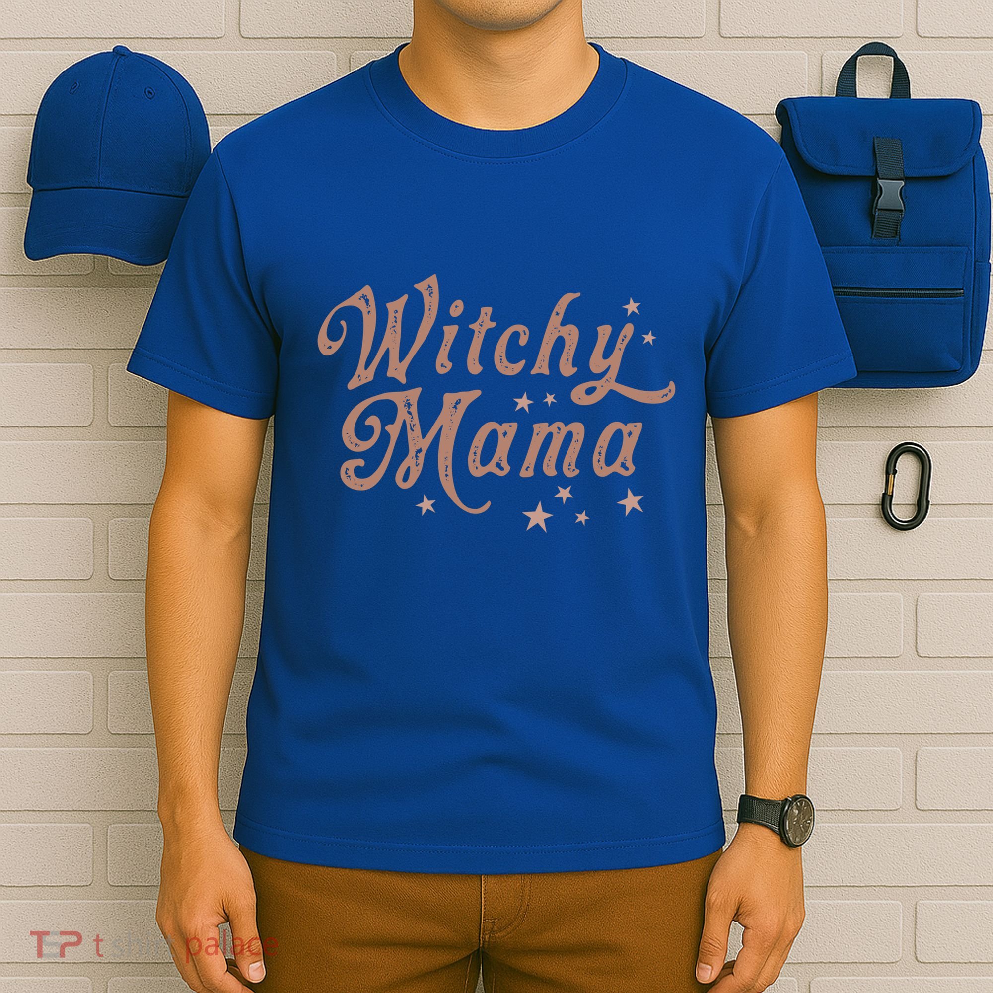 Vintage Witchy Mama Halloween Spooky Mom Witch Aesthetic Gift T-Shirt