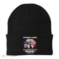 Veteran Wife Most People Never Meet Their Heroes Veteran Day Gift Beanie thumb 0