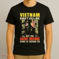 Vietnam War Orange Agent Military Victims Retired Soldiers T-Shirt thumb 3