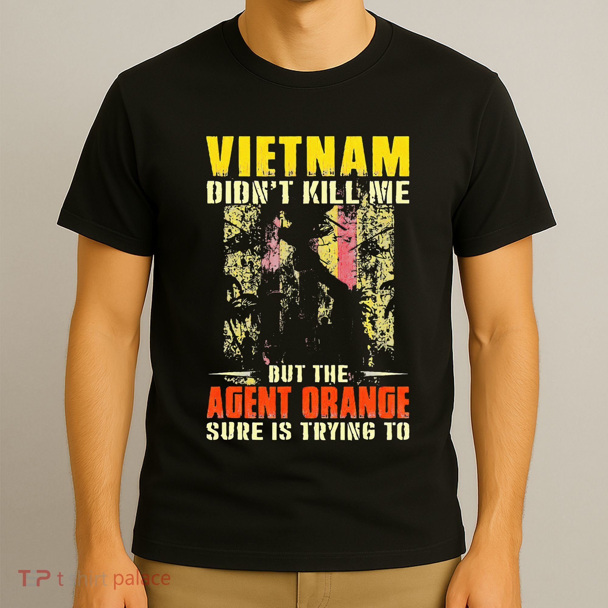 Vietnam War Orange Agent Military Victims Retired Soldiers T-Shirt
