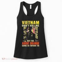 Vietnam War Orange Agent Military Victims Retired Soldiers Women's Tank Top thumb 0