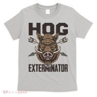 Vintage Wild Pig Hunt Hunting Hog Exterminator Boar Hunter T-Shirt thumb 0
