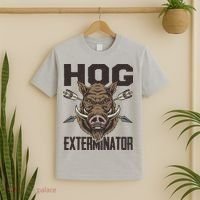 Vintage Wild Pig Hunt Hunting Hog Exterminator Boar Hunter T-Shirt thumb 2
