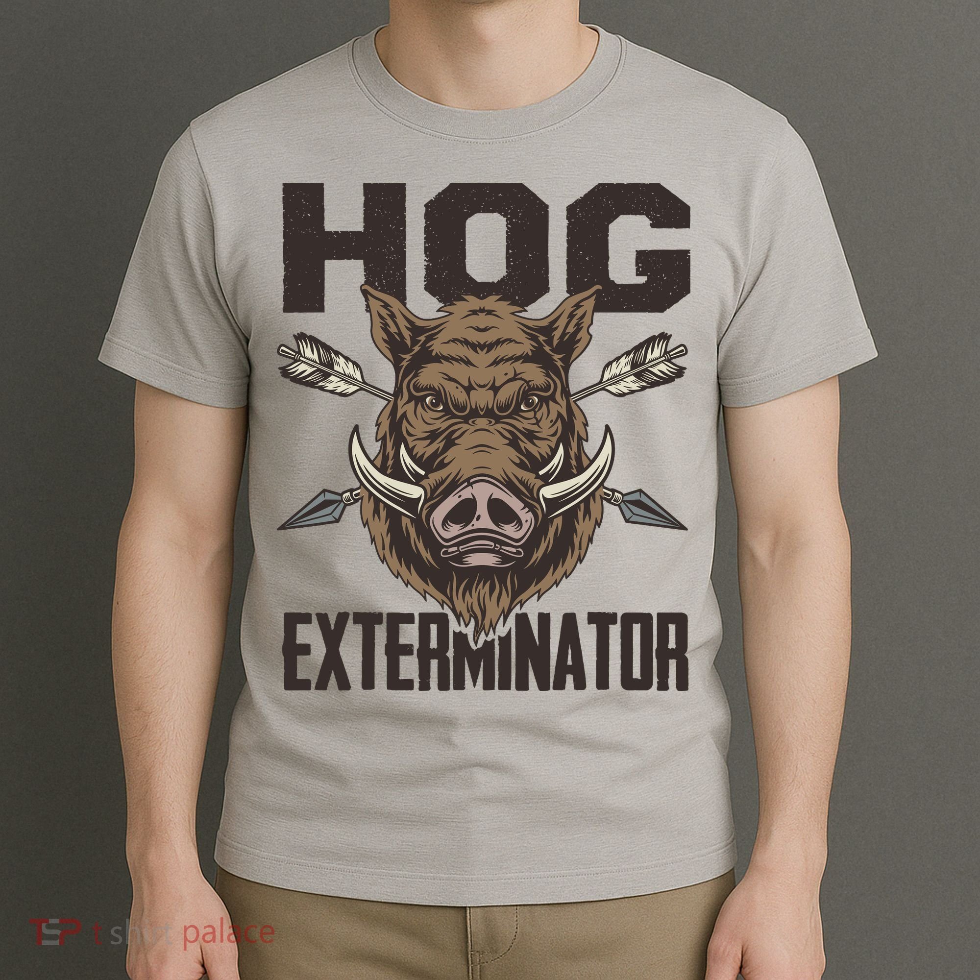 Vintage Wild Pig Hunt Hunting Hog Exterminator Boar Hunter T-Shirt