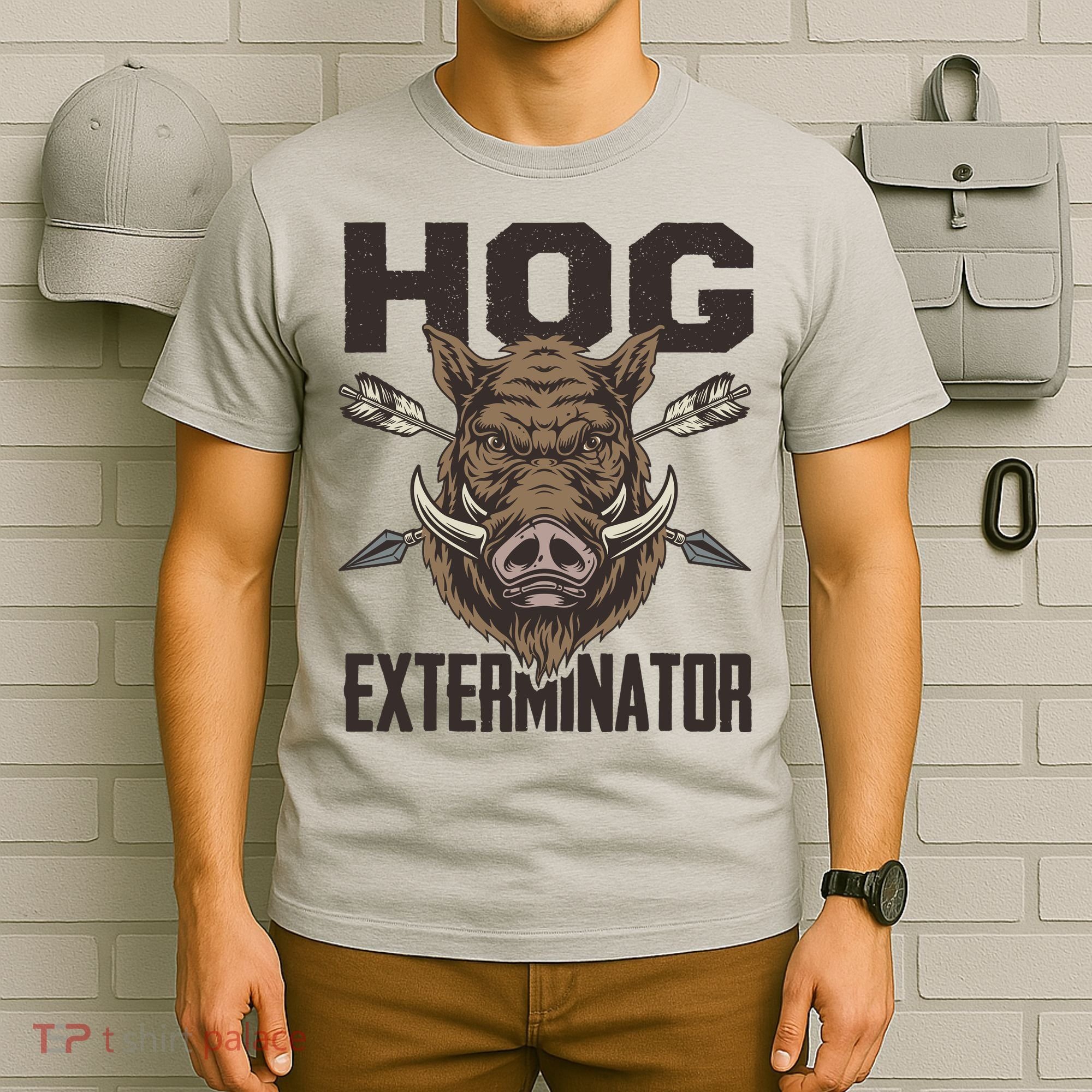 Vintage Wild Pig Hunt Hunting Hog Exterminator Boar Hunter T-Shirt