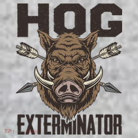 Vintage Wild Pig Hunt Hunting Hog Exterminator Boar Hunter T-Shirt thumb 7
