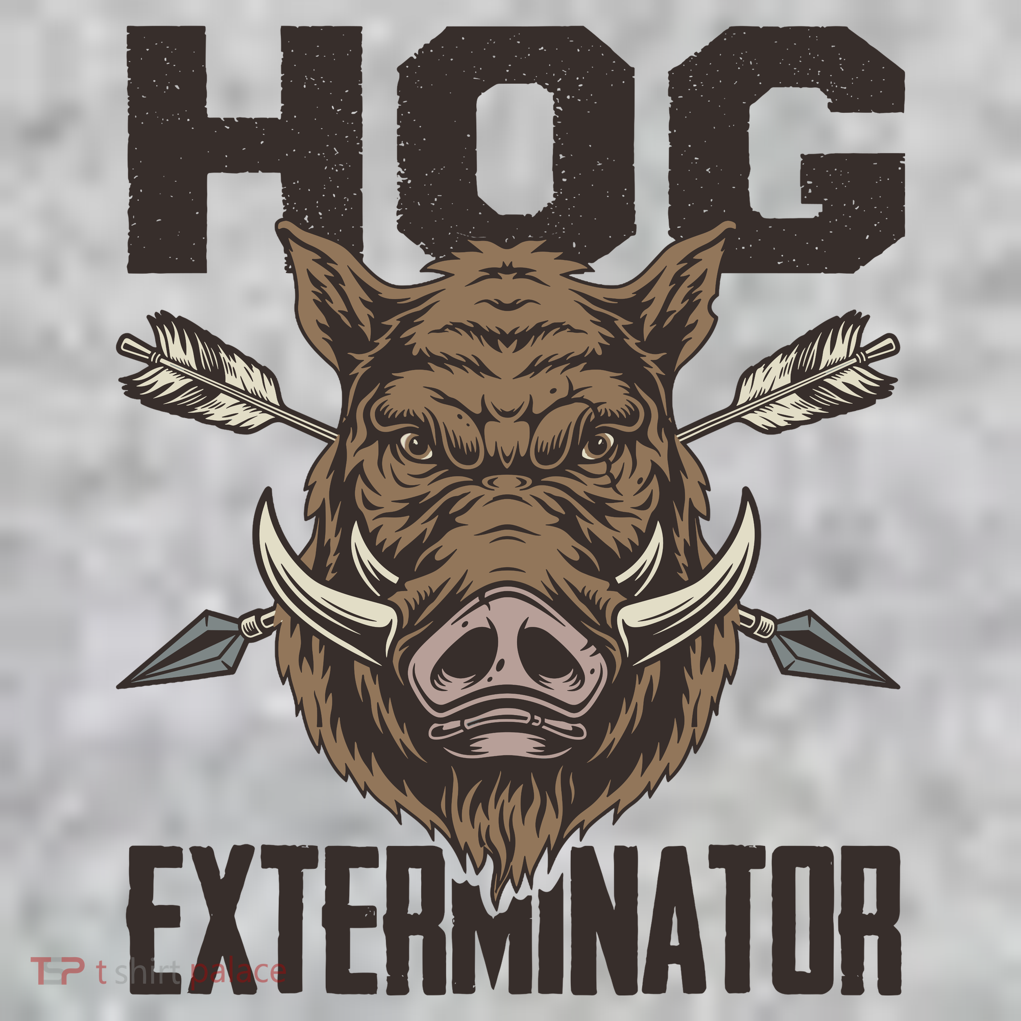Vintage Wild Pig Hunt Hunting Hog Exterminator Boar Hunter T-Shirt