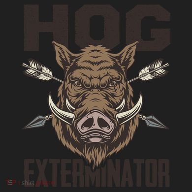 Vintage Wild Pig Hunt Hunting Hog Exterminator Boar Hunter 11oz C Handle Ceramic Mug