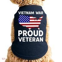 Vietnam War Proud Veteran Doggie Tank thumb 0