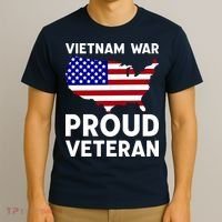 Vietnam War Proud Veteran T-Shirt thumb 3