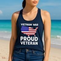 Vietnam War Proud Veteran Women's Tank Top thumb 2