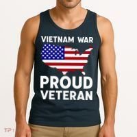 Vietnam War Proud Veteran Tank Top thumb 3
