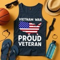 Vietnam War Proud Veteran Tank Top thumb 4