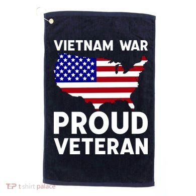 Vietnam War Proud Veteran Golf Towel