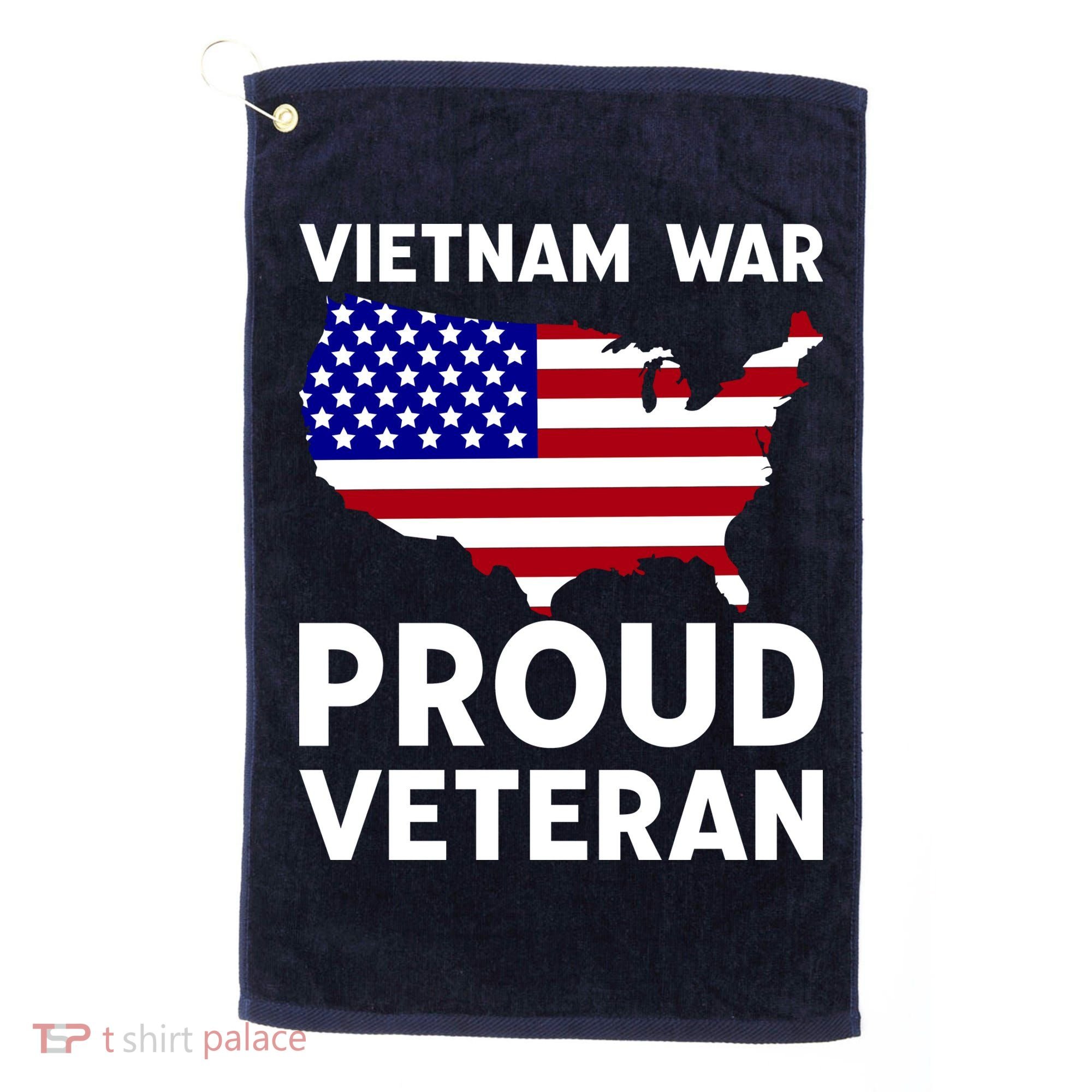 Vietnam War Proud Veteran Golf Towel