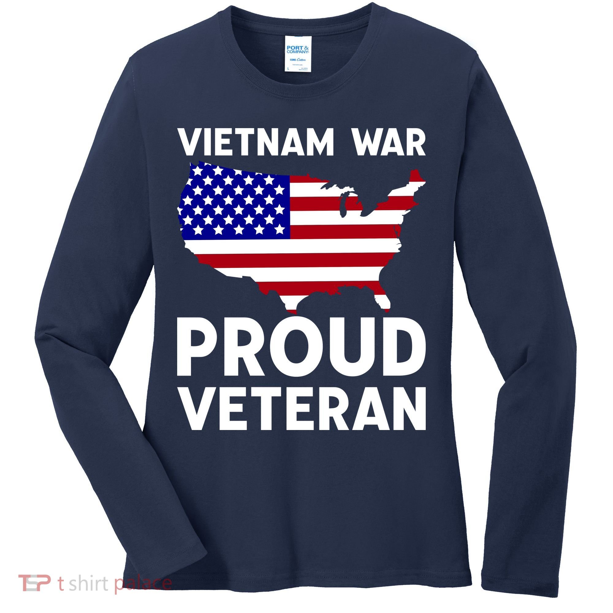Vietnam War Proud Veteran Women's Long Sleeve Shirt