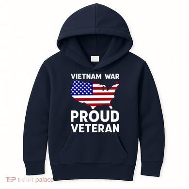 Vietnam War Proud Veteran Kids Hoodie