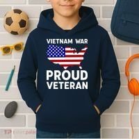 Vietnam War Proud Veteran Kids Hoodie thumb 2