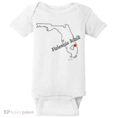 Valencia Walk Port St Lucie Florida Baby Bodysuit