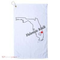 Valencia Walk Port St Lucie Florida Golf Towel thumb 0