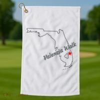 Valencia Walk Port St Lucie Florida Golf Towel thumb 1