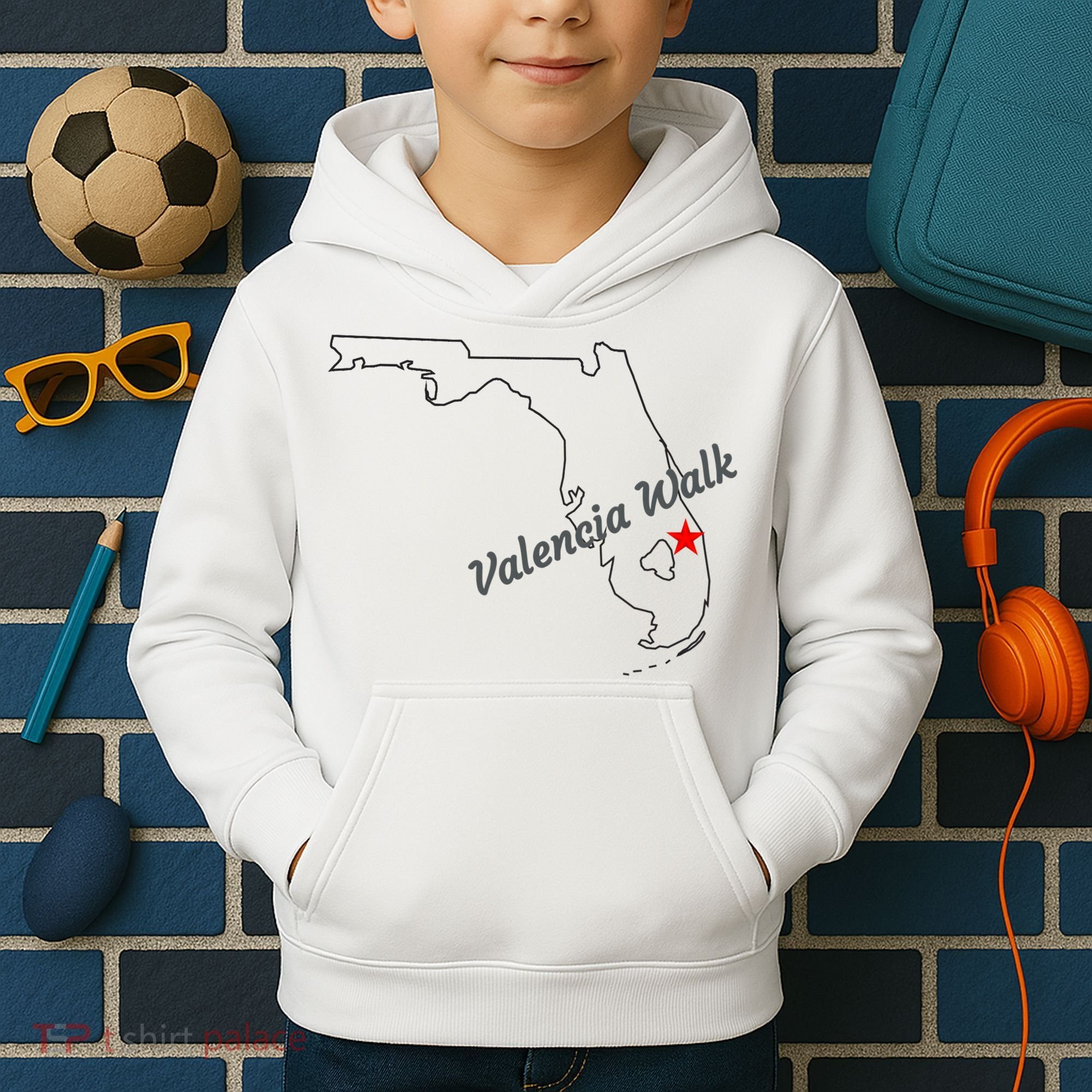 Valencia Walk Port St Lucie Florida Kids Hoodie