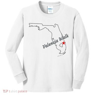 Valencia Walk Port St Lucie Florida Kids Long Sleeve Shirt