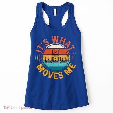 Vintage Wasd Pc Gamer And Cute Gift Women's Tank Top