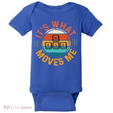 Vintage Wasd Pc Gamer And Cute Gift Baby Bodysuit