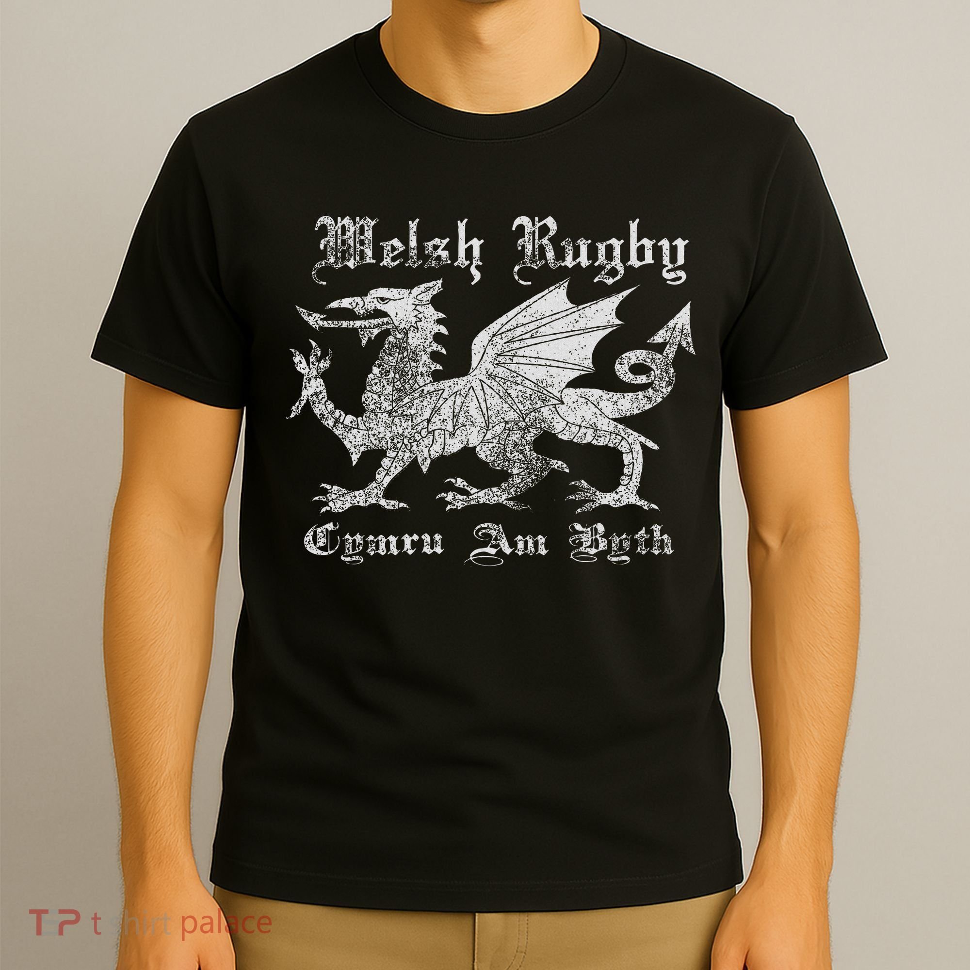 Vintage Welsh Rugby Or Gift Wales Rugby Football Top T-Shirt