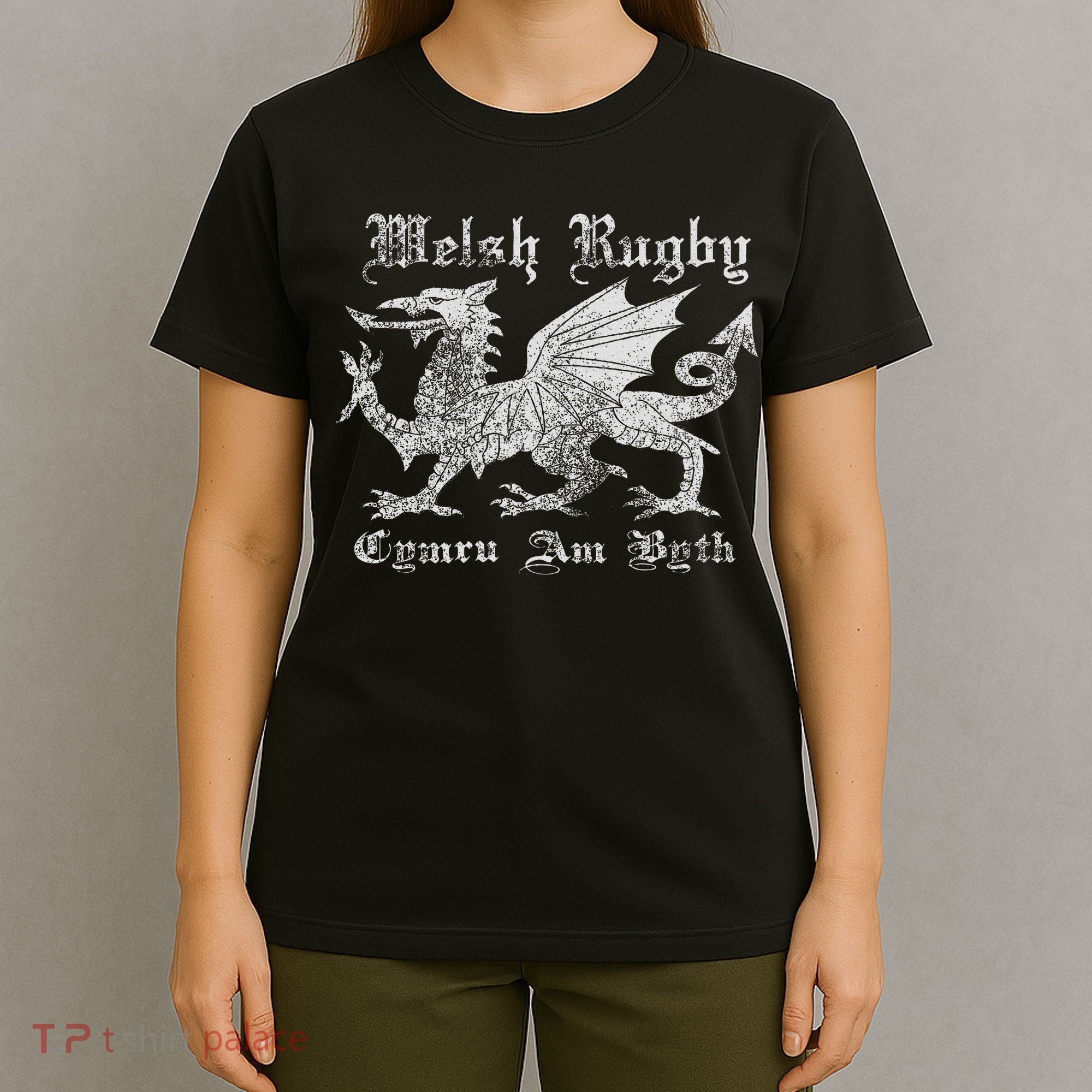 Vintage Welsh Rugby Or Gift Wales Rugby Football Top T-Shirt